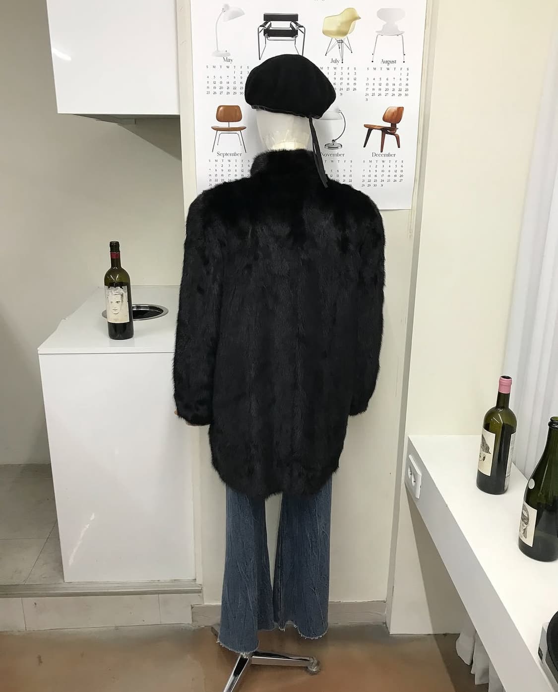 리얼 밍크 퍼 하프 코트 상품이미지10