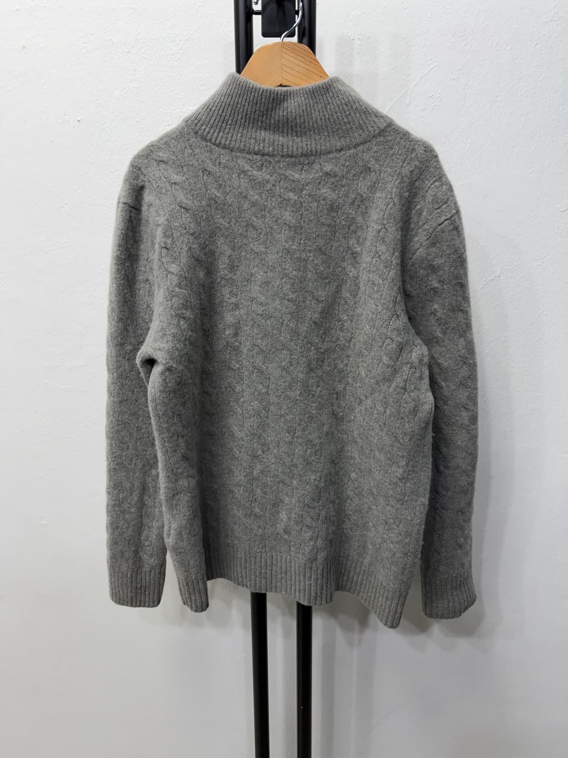 정품) 폴로랄프로렌 신형 캐시미어 여성 케이블 니트 스웨터 L 상품이미지5