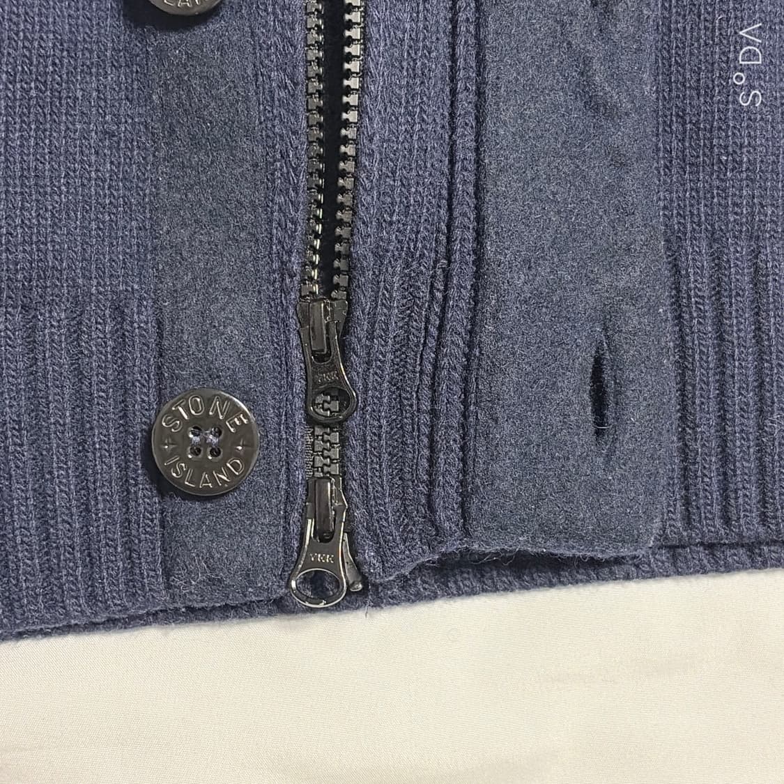 스톤아일랜드 램스울 가디건 네이비 M 상품이미지8