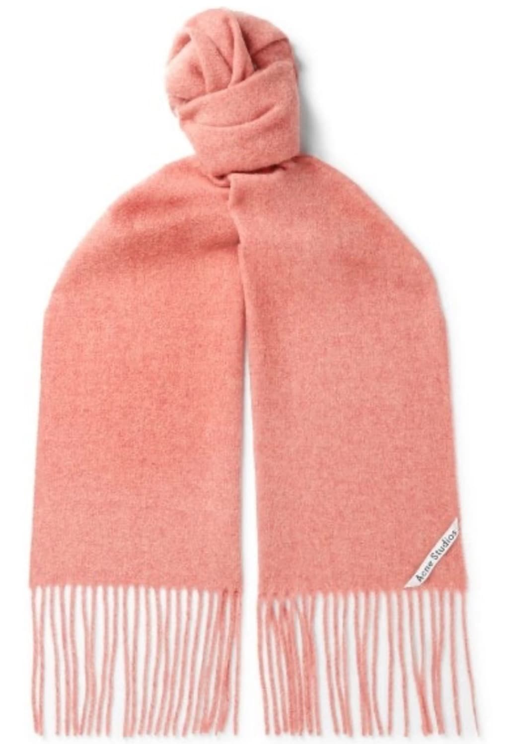 아크네스튜디오 스키니 울 머플러 핑크 사선탭 280cmx25cm 상품이미지1