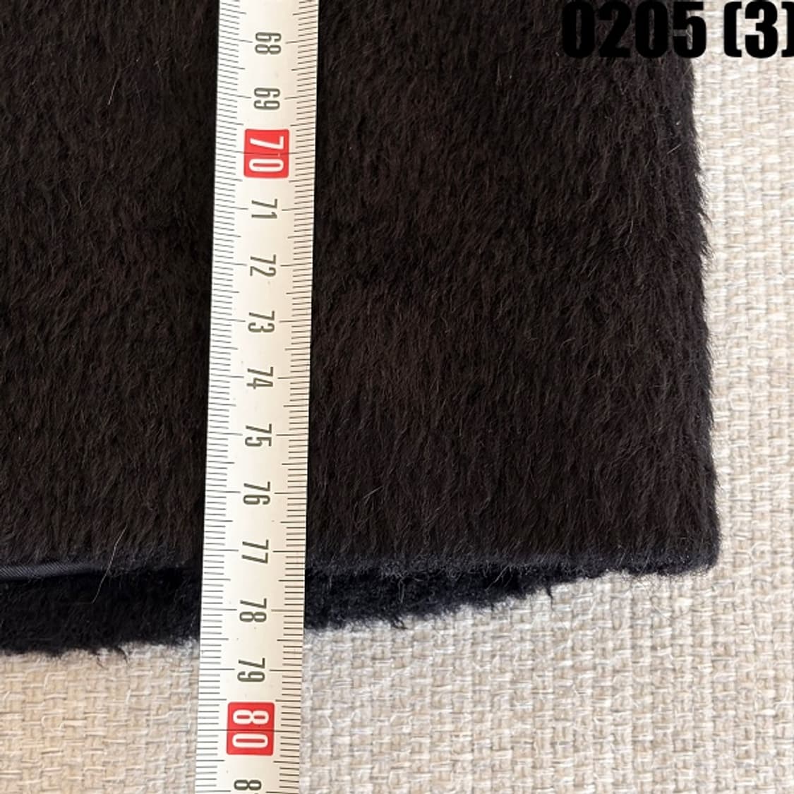 [F] 헤라드레스코드 천연 폭스퍼 후드 블랙 코트 0205(3) 상품이미지7