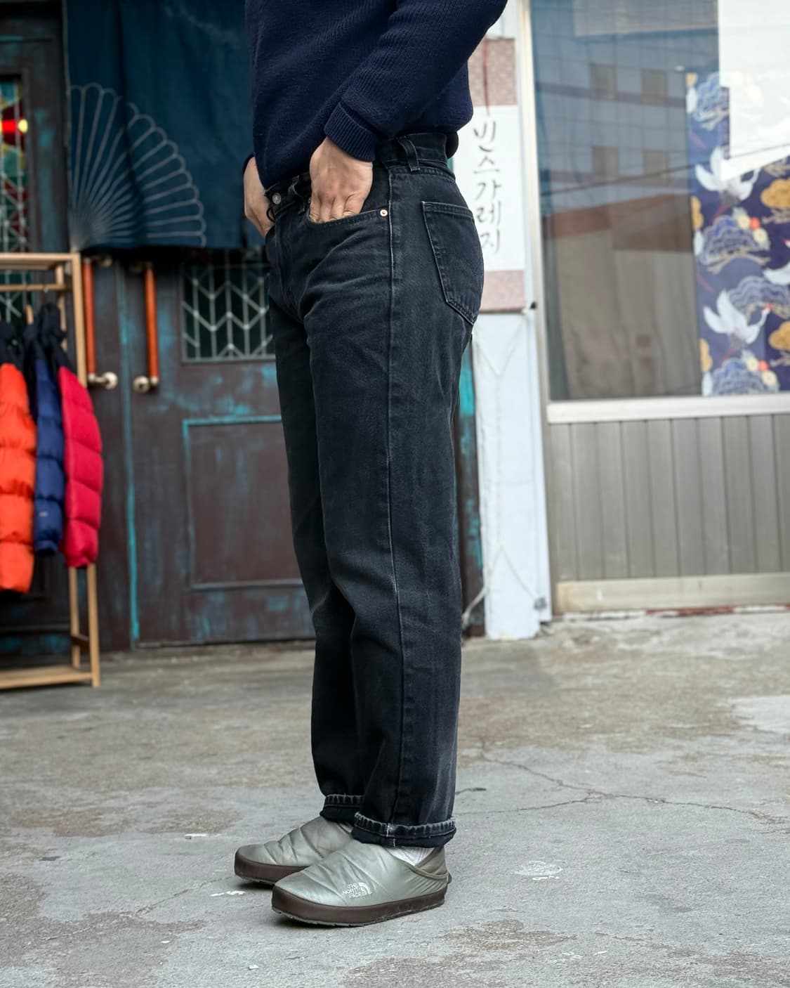 리바이스 550 릴렉스 핏 블랙 데님 팬츠 32 상품이미지9