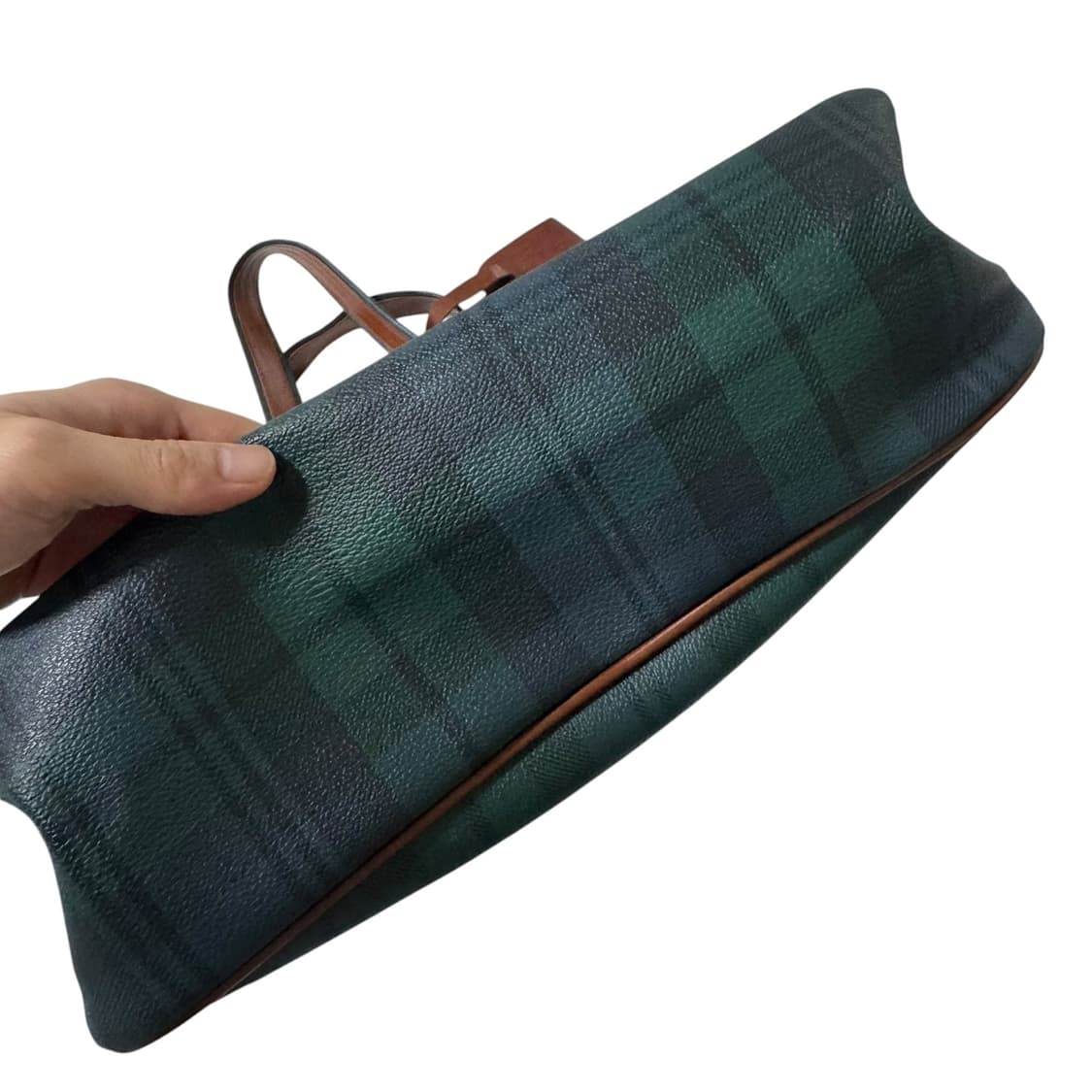 폴로 랄프로렌 블랙와치 그린 토트백 상품이미지3