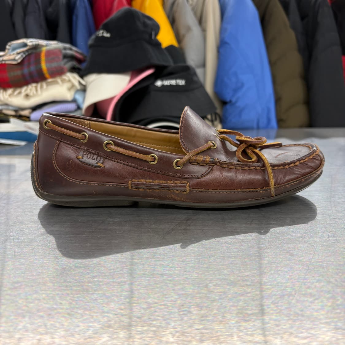 폴로 브라운 보트 슈즈 로퍼 270 상품이미지1