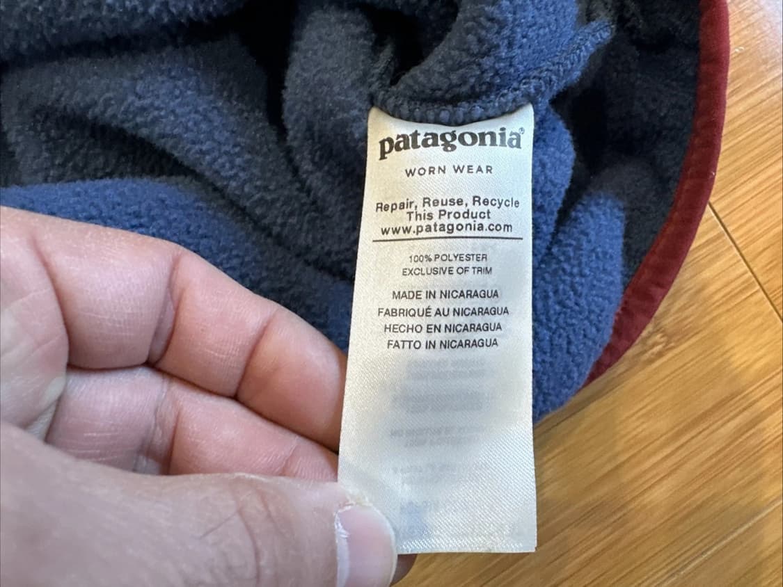 19SS 파타고니아 신칠라 스냅-T 블루/버건디 상품이미지4