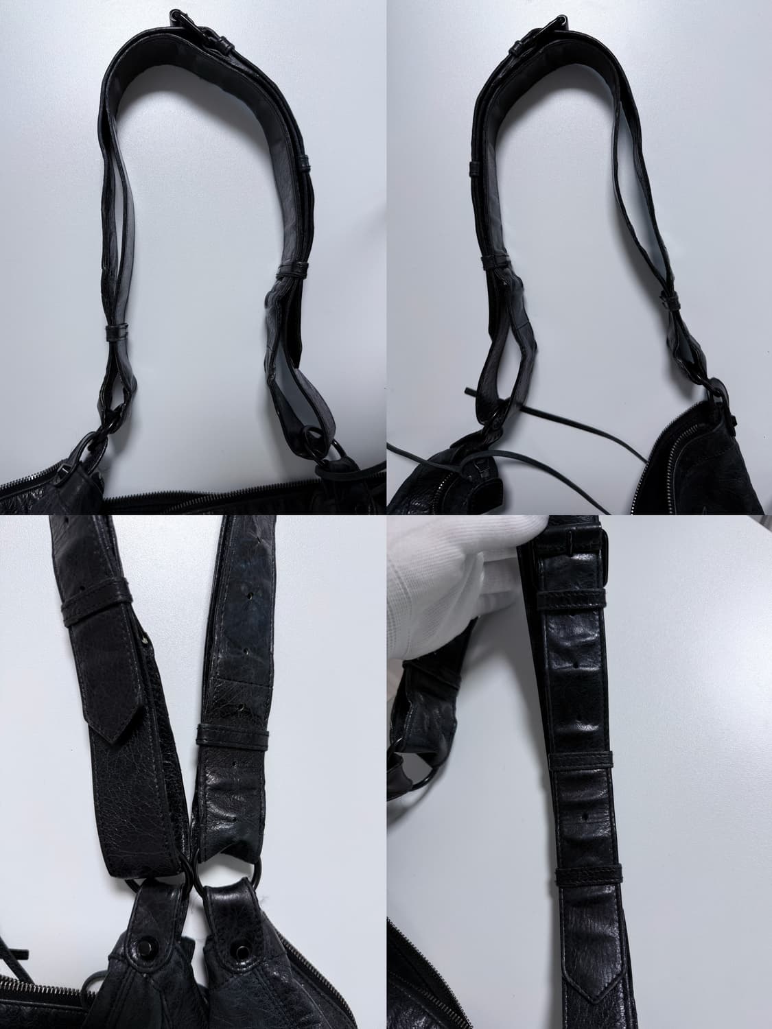 발렌시아가 커리어 모터백 블랙 상품이미지9
