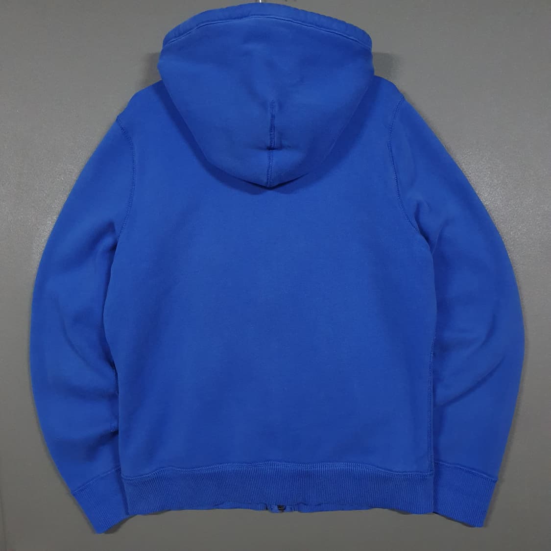 L (100) 아베크롬비 울프죠 양털 쉐르파 후드집업 자켓 블루 희귀 상품이미지9