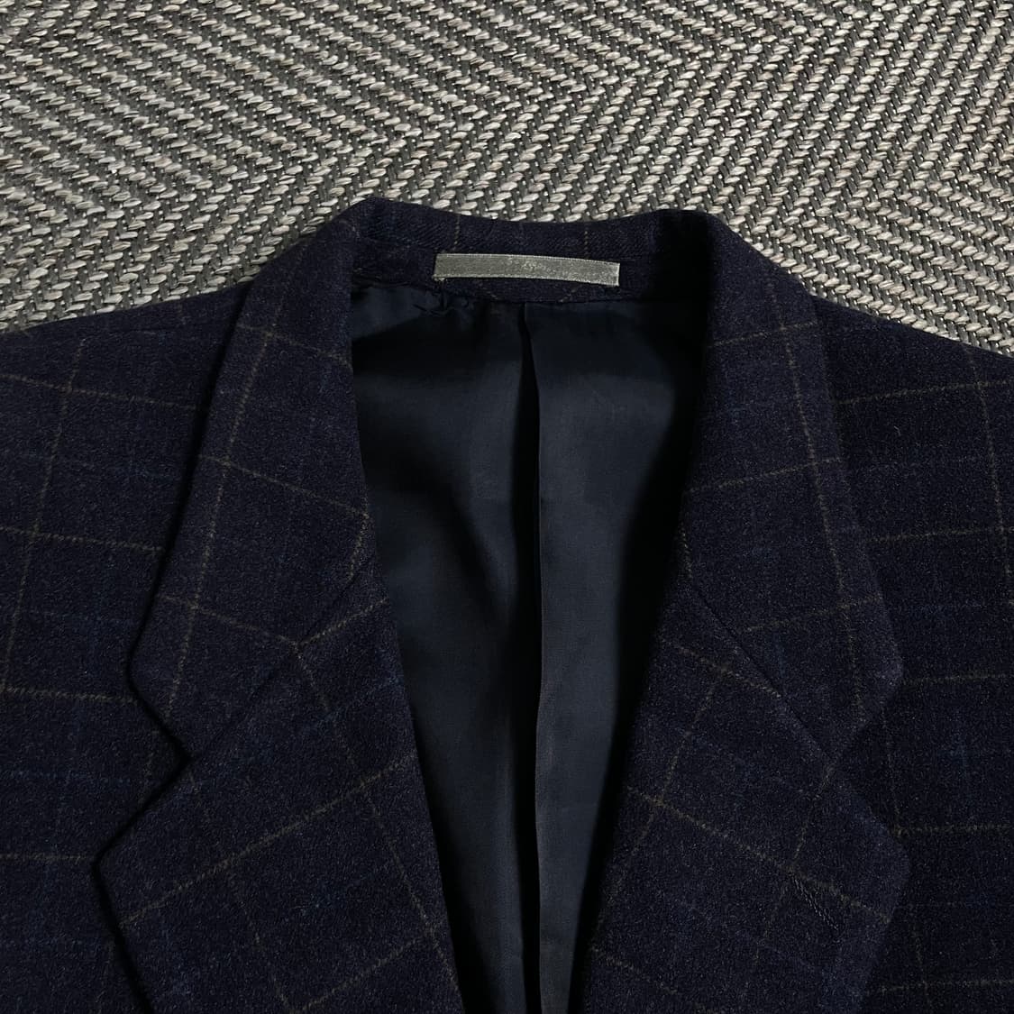 00s 입생로랑 아카이브 체크 패턴 캐시미어 혼방 블레이져o 4950 상품이미지4