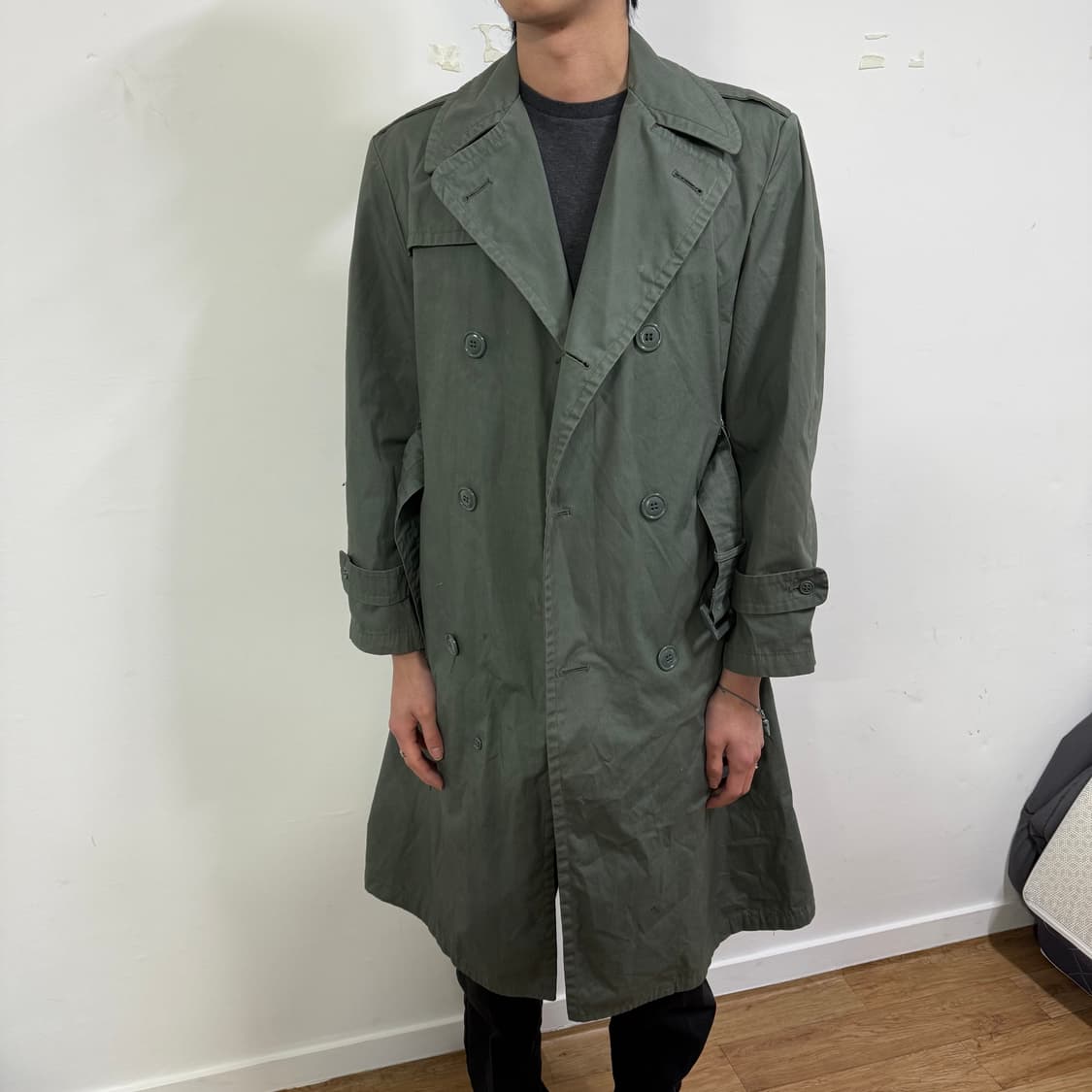 1970s US Army 레인 트렌치 코트  상품이미지4