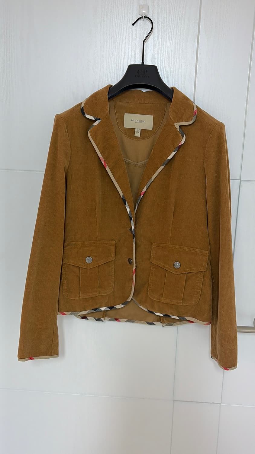 버버리 런던 코듀로이 자켓 브라운55,66 정품 상품이미지5