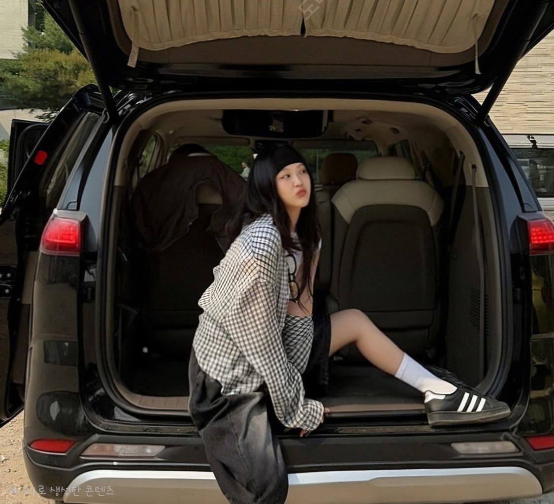 에이블리 아동 또는 여성 시어서커 체크 셔츠(실측있음) 상품이미지1