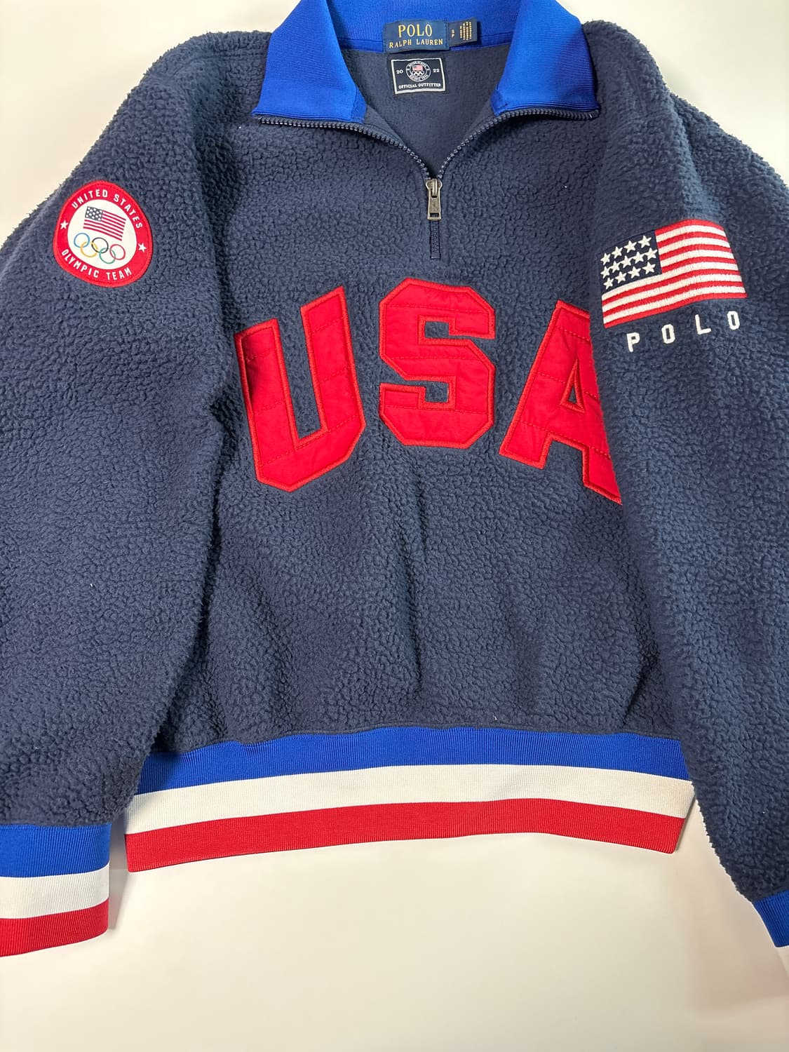 폴로랄프로렌 폴로 2022 미국 USA 반집업 플리스 상품이미지1