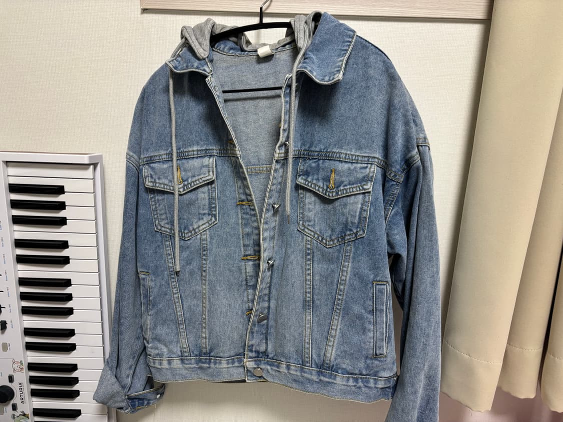 웨스트 우드 오버핏 간절기 데님 청자켓 상품이미지1