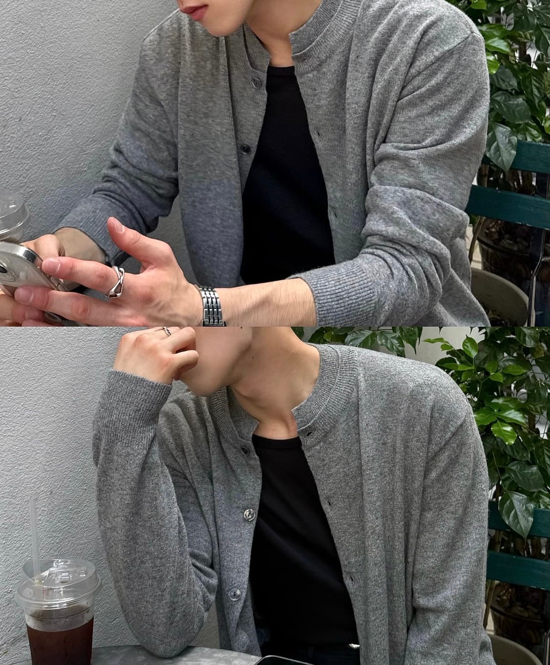 [새상품] 웨이비니스 더블 라운드 가디건 상품이미지2