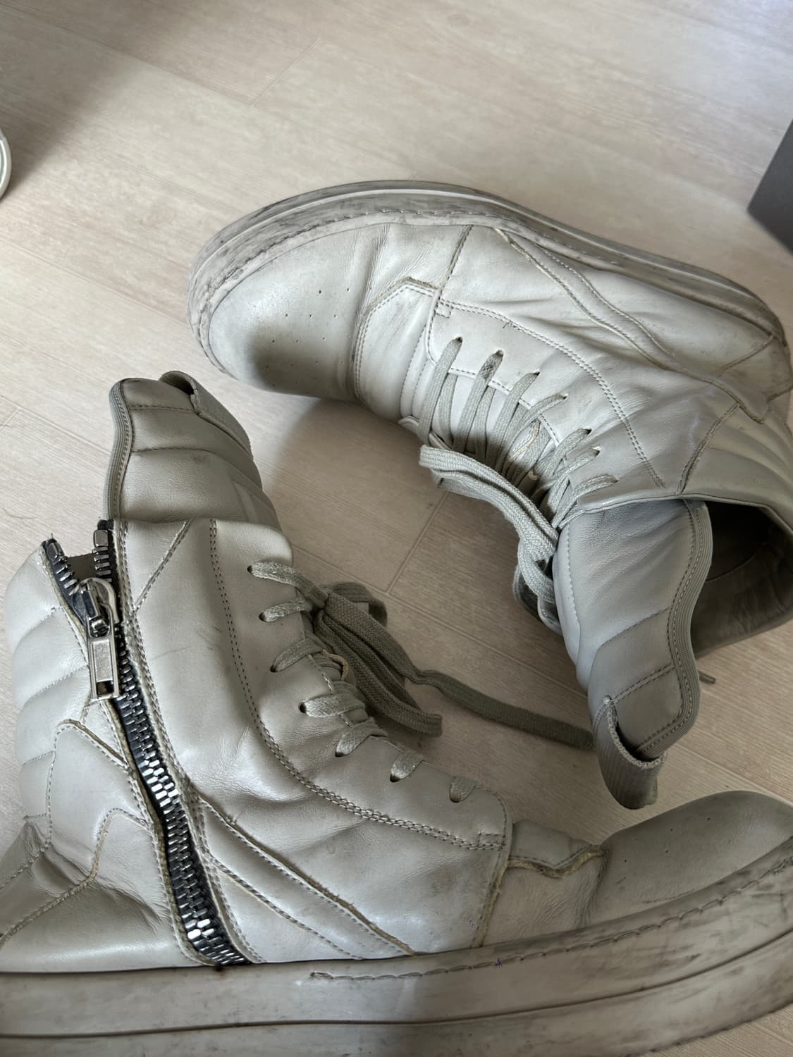 릭오웬스 지오바스켓 밀크 43 팝니다 상품이미지5