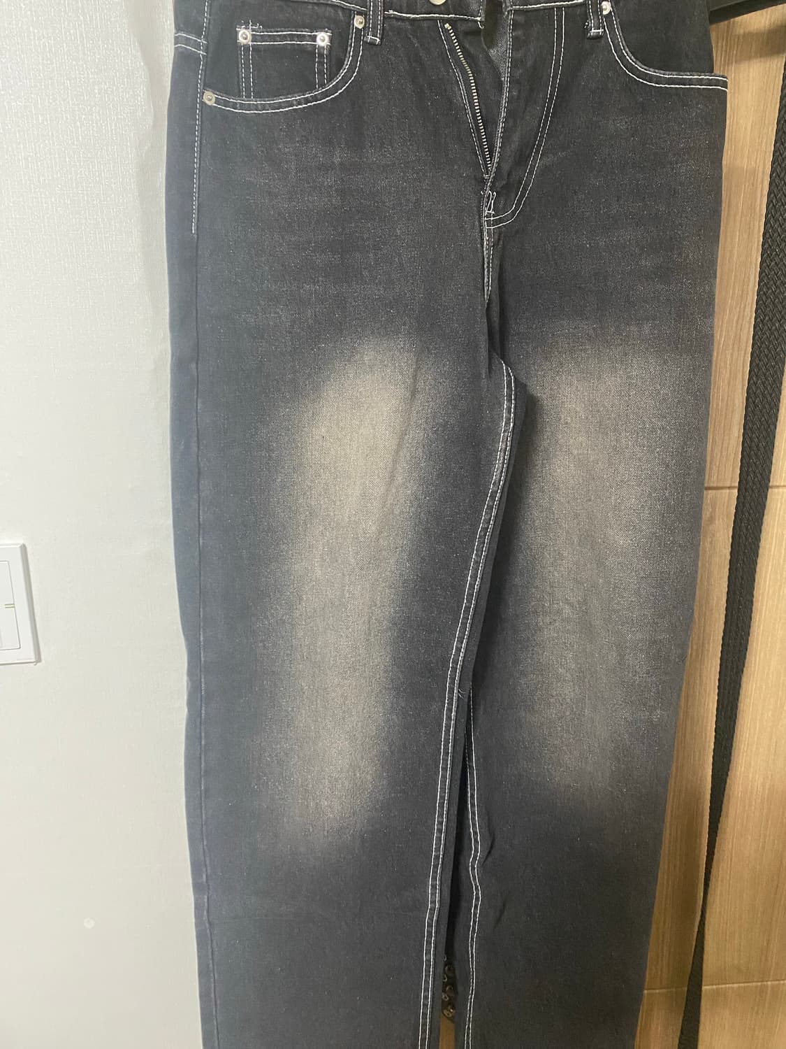 트릴리온 워싱 와이드 데님 팬츠 상품이미지1