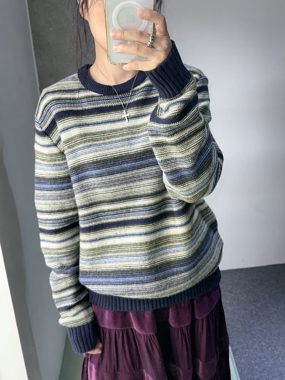gap blue stripes knit 상품이미지1