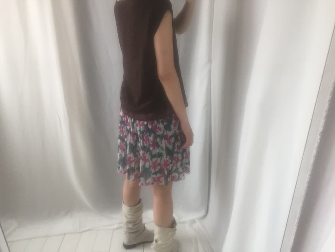 638. brown frill sleeveless blouse 상품이미지9