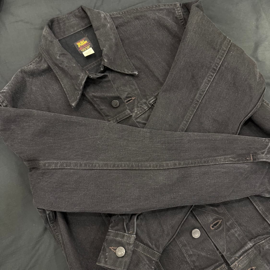 RRL Lot271 데님 트러커 재킷 블랙 (M) 상품이미지3