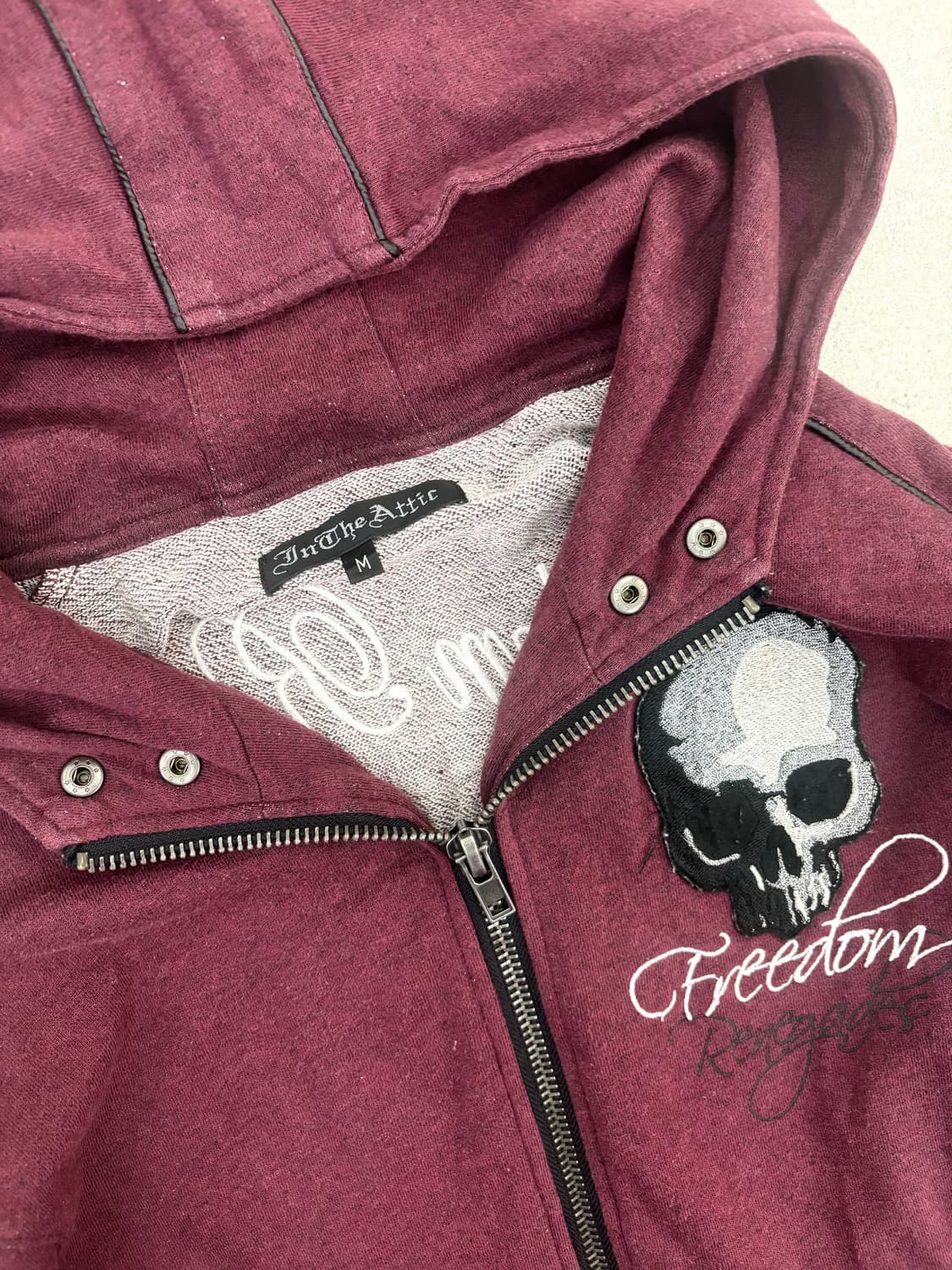 스컬 y2k 후드집업 상품이미지3