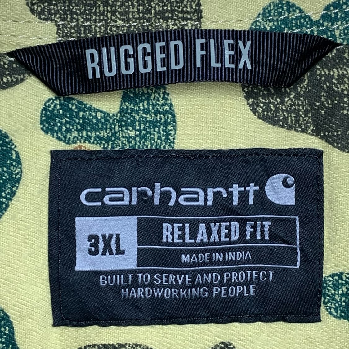 [3XL] 칼하트 러기드 플렉스 릴렉스드핏 카모플라쥬 워크셔츠 상품이미지4