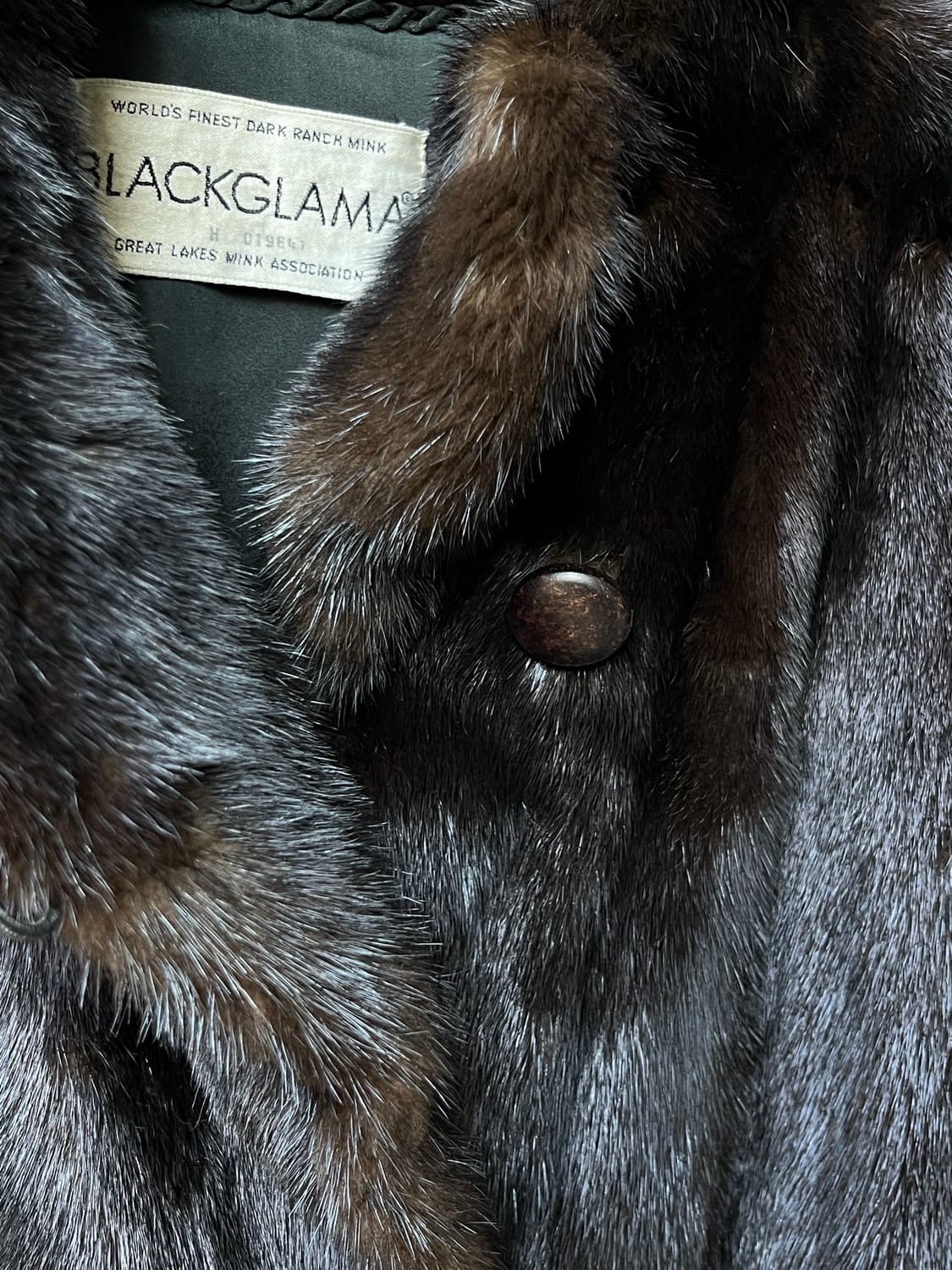 90s Blackglama 블랙그라마 밍크코트 다크브라운 상품이미지7