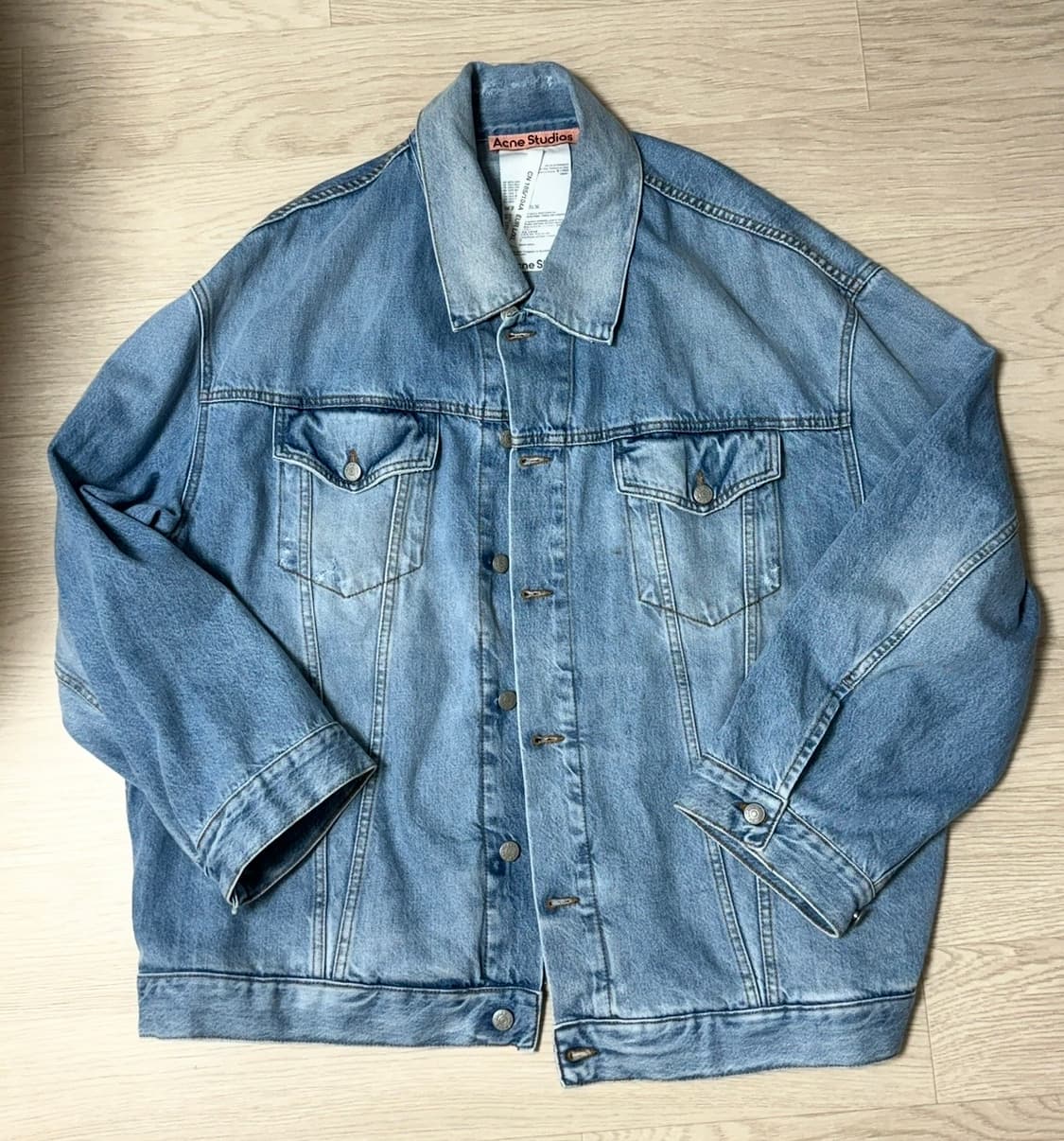 아크네 스튜디오 오버사이즈 데님 청 자켓 상품이미지4