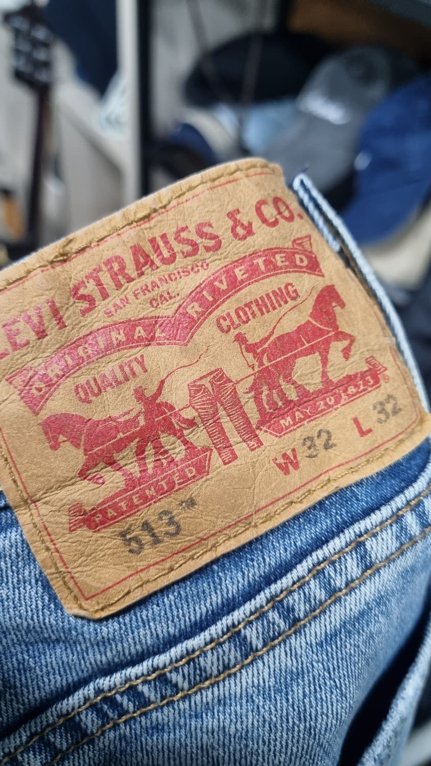 levis 513 워싱데님진 32~33(표기32) 상태좋아요~ 상품이미지3