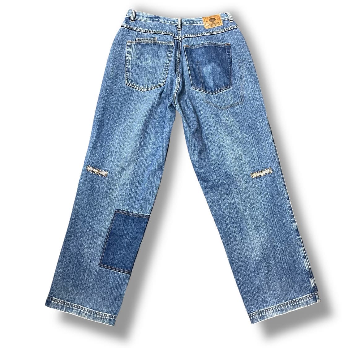 (35) 빈티지 패치st 와이드 벌룬 데님 팬츠 상품이미지2