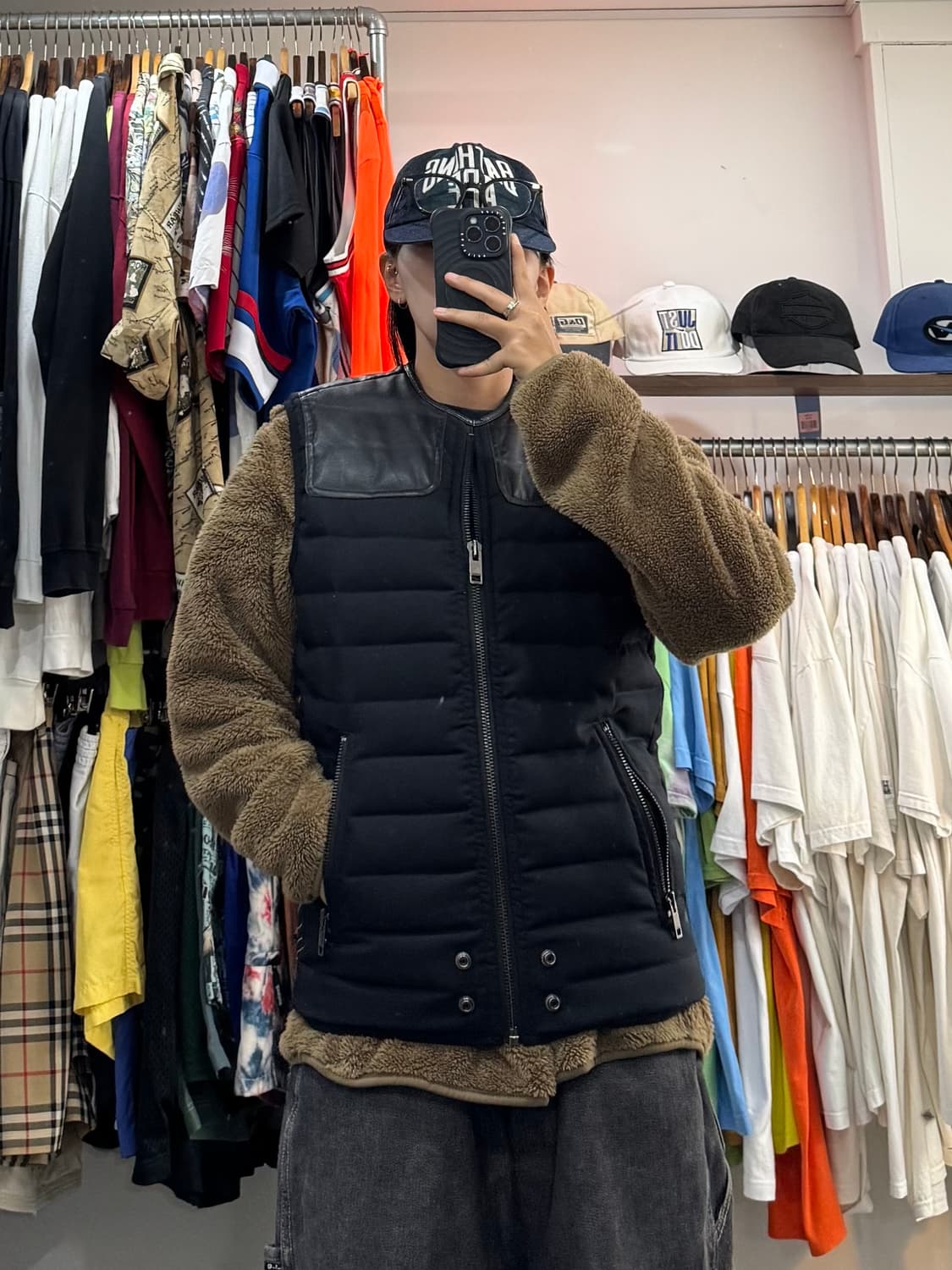 00s 디젤 숄더 레더 베스트 상품이미지6