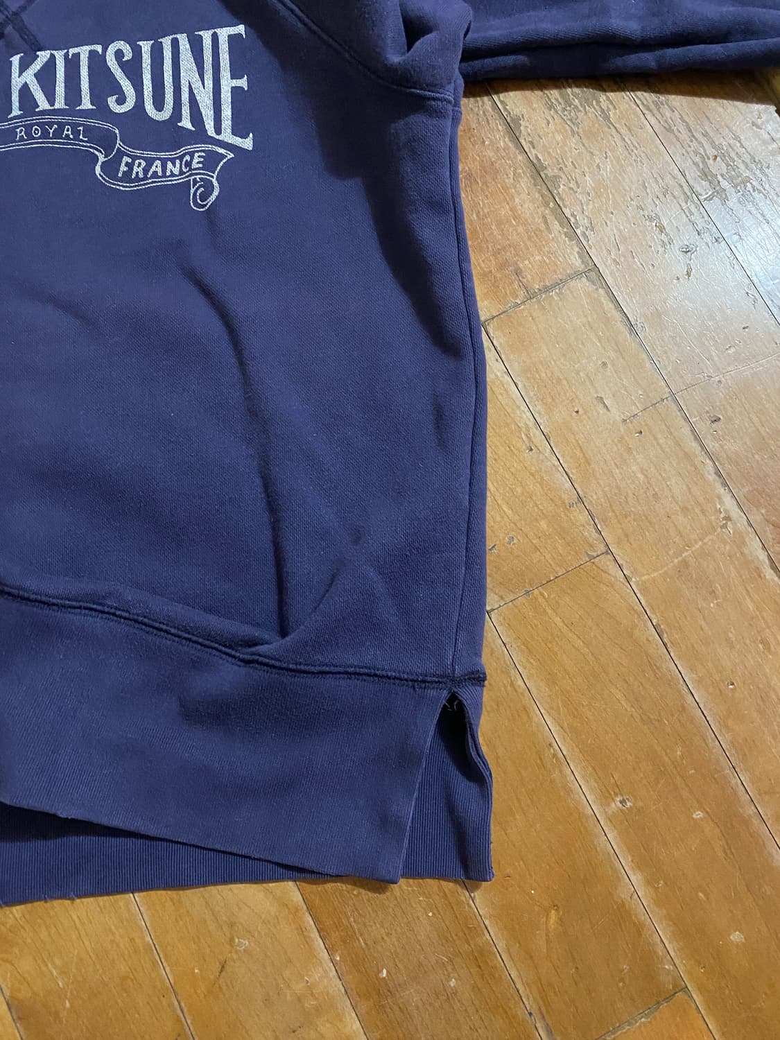 메종키츠네 네이비 맨투맨 S 상품이미지5