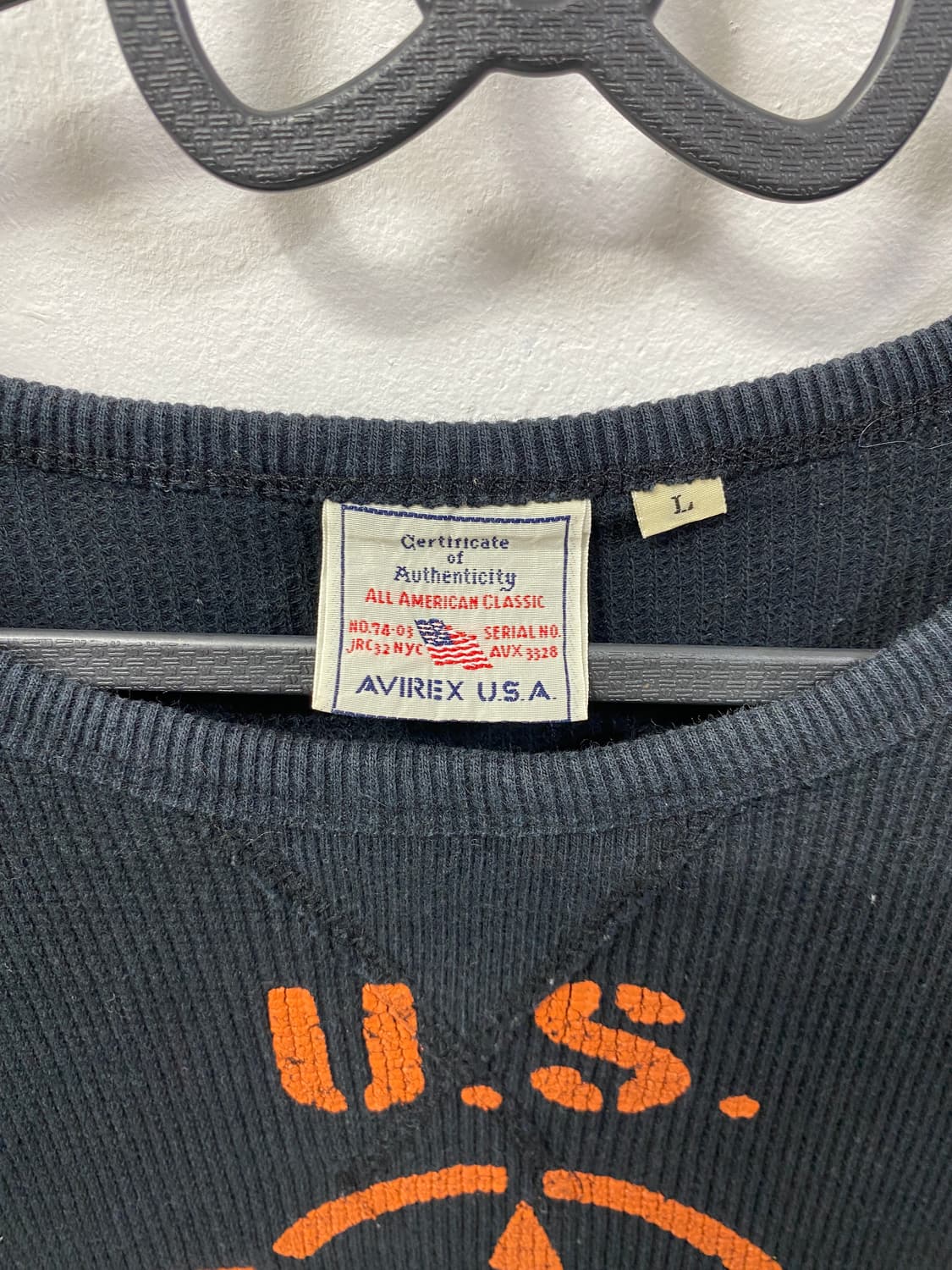 [AVIREX] 아비렉스 와플 y2k 롱슬리브 상품이미지9