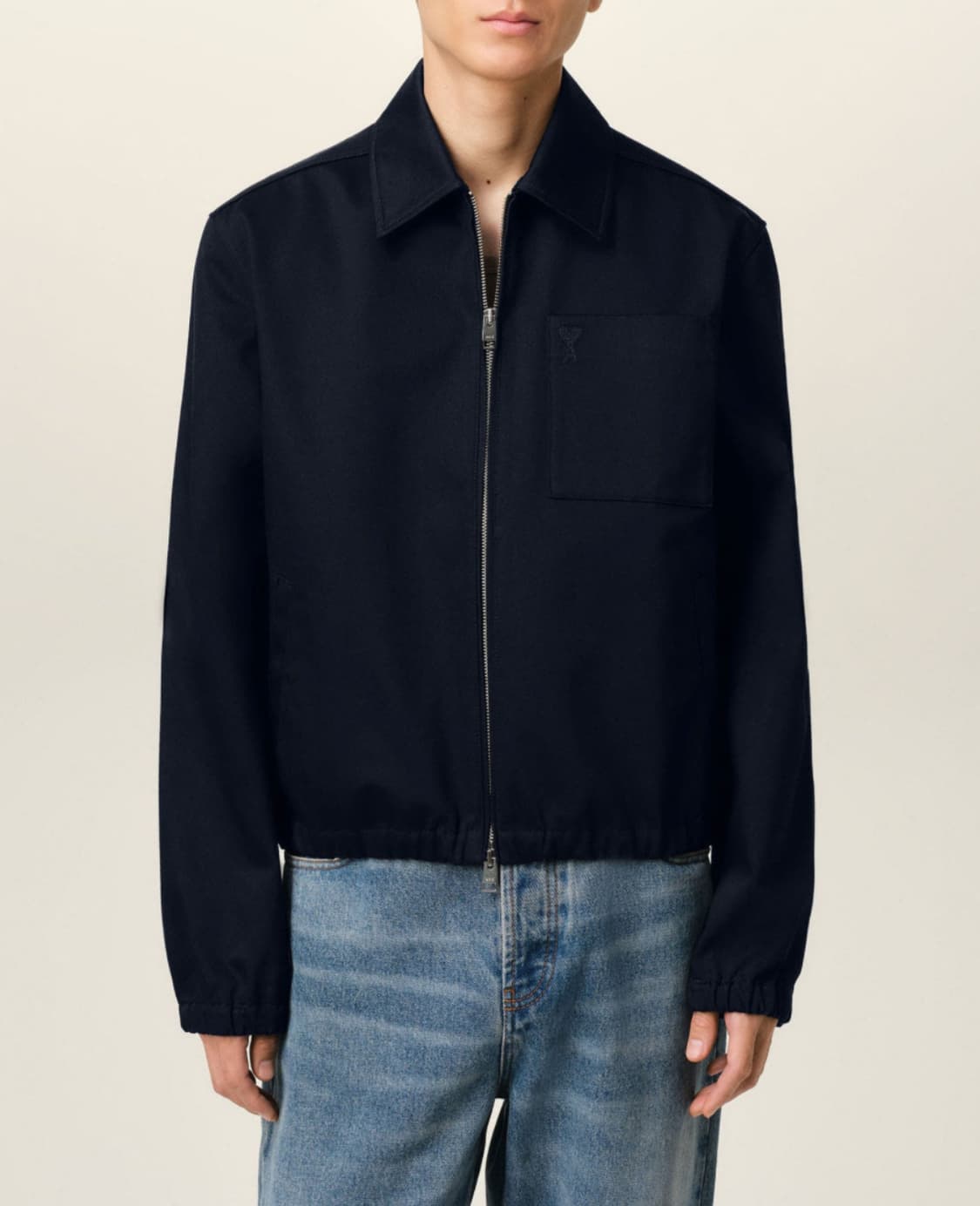 ami 아미 새틴 블루종 자켓 트러커 [새상품] m사이즈 상품이미지1