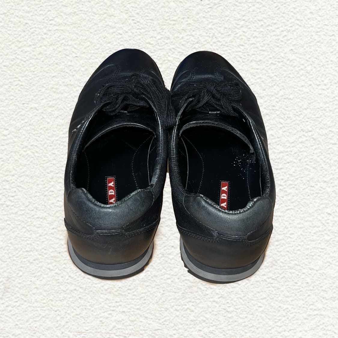 프라다 스포츠 블랙 가죽 스니커즈 260 (7사이즈) 상품이미지7