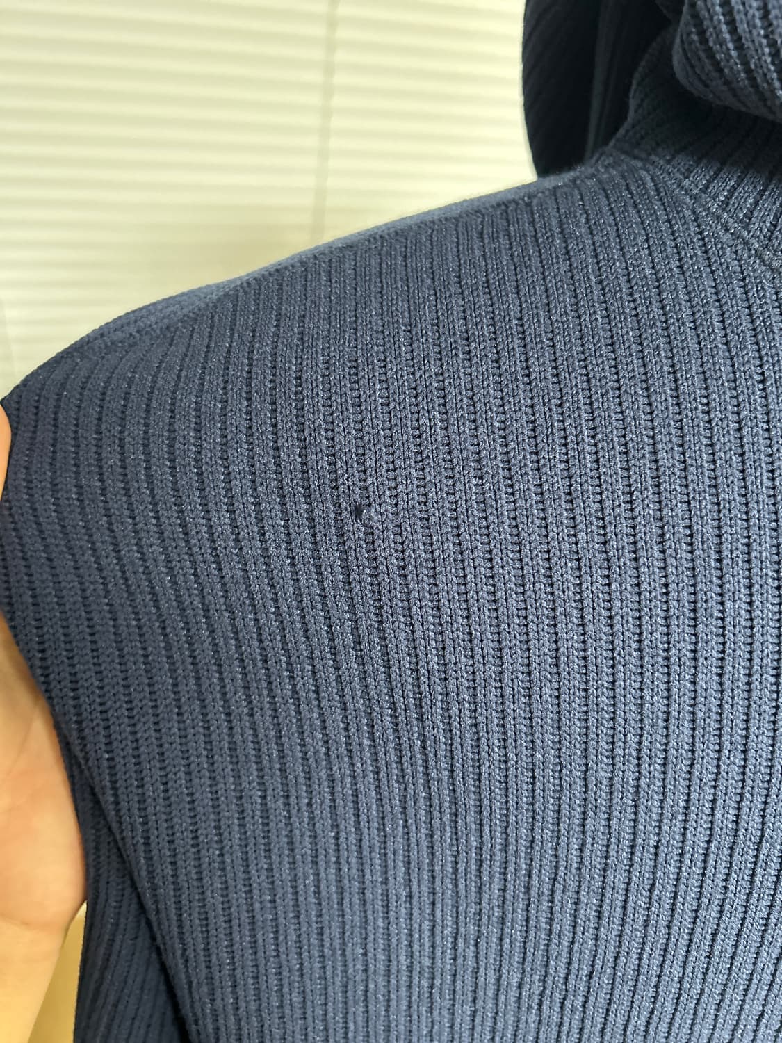 NAME. 네이비 니트 풀오버 후드 자켓 2 상품이미지5