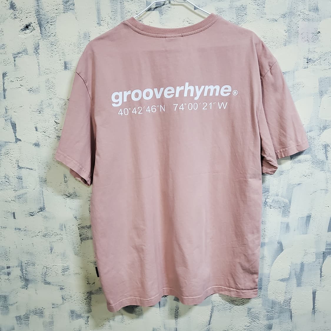 그루브라임 센터로고 라운드 반팔티  상품이미지2