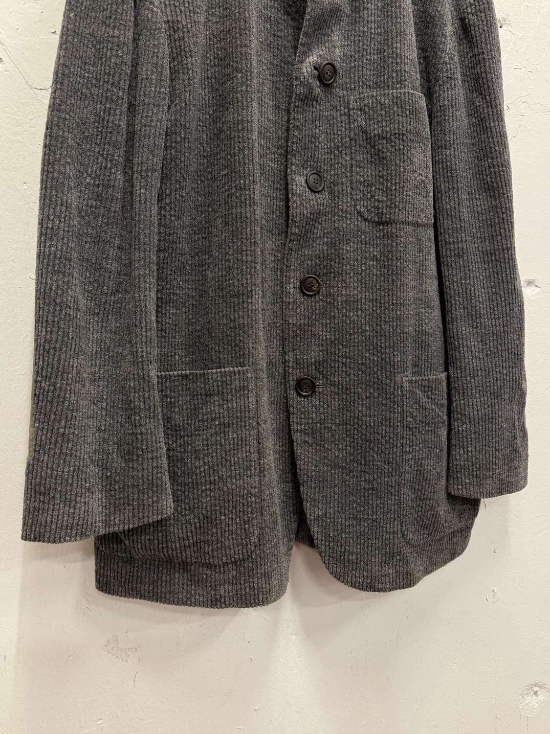 L) ISSEY MIYAKE MEN Wool Ribbed Stand Co 상품이미지4