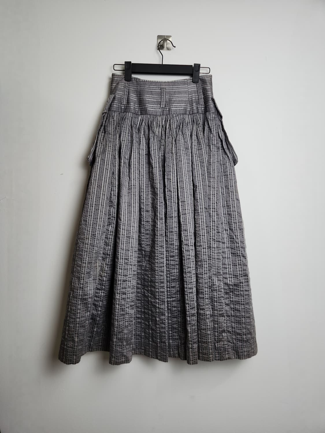 스트라이프 빅포켓 롱스커트 상품이미지7