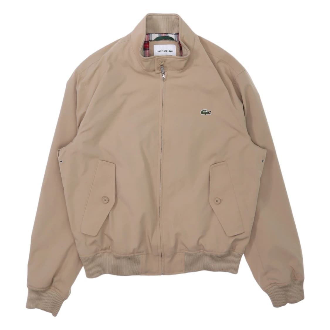 라코스테 베이지 자수 로고 코튼 자켓 상품이미지1