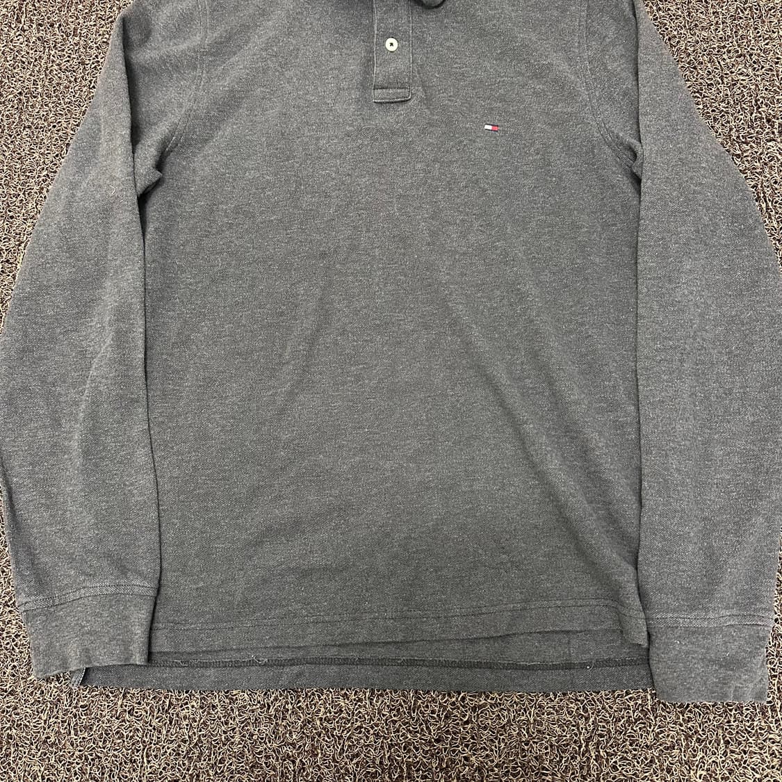 타미힐피거 카라티 긴팔티셔츠 차콜 L 상품이미지4