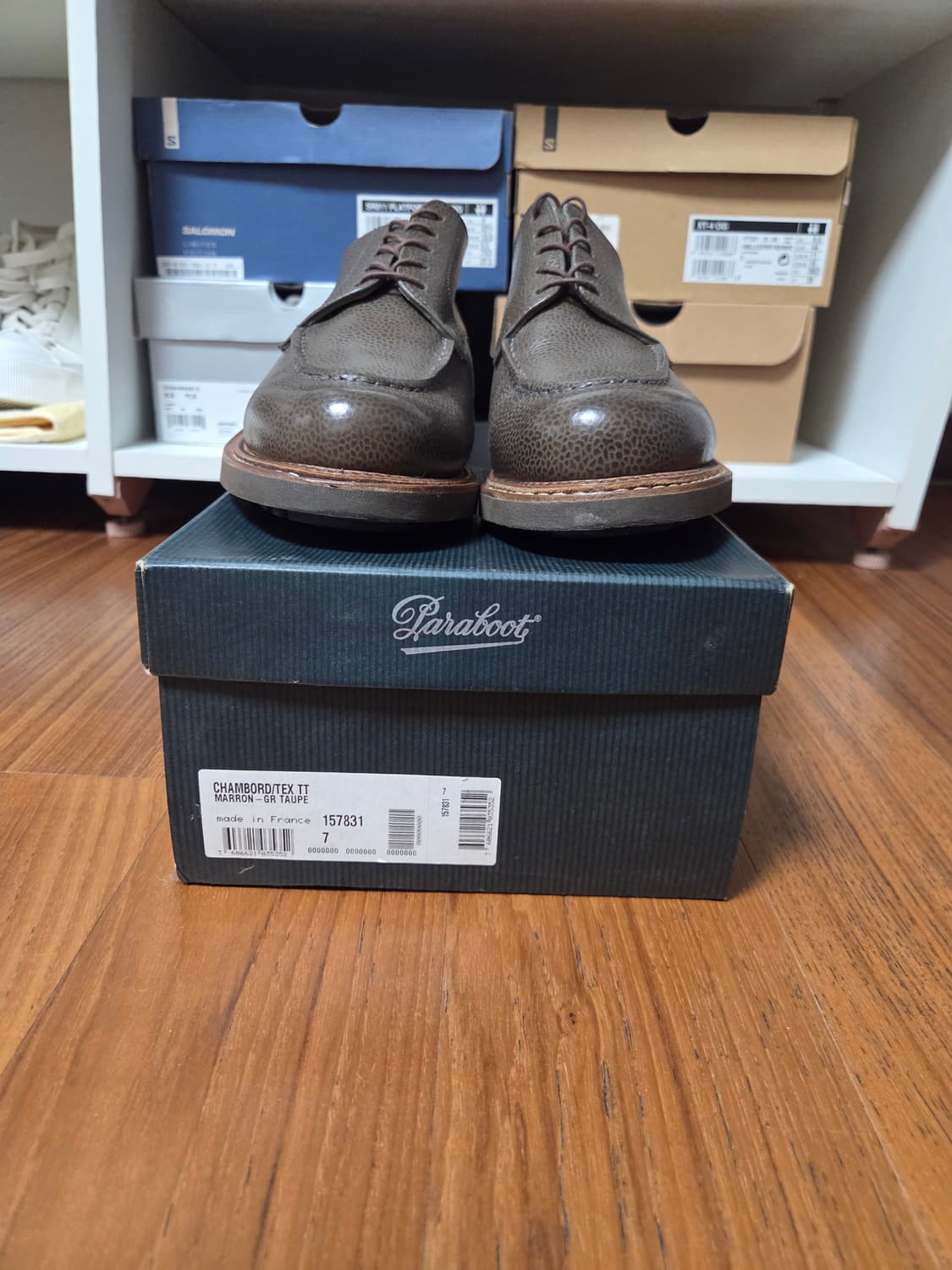 파라부트 샴보드 카키브라운 그래인레더 상품이미지1