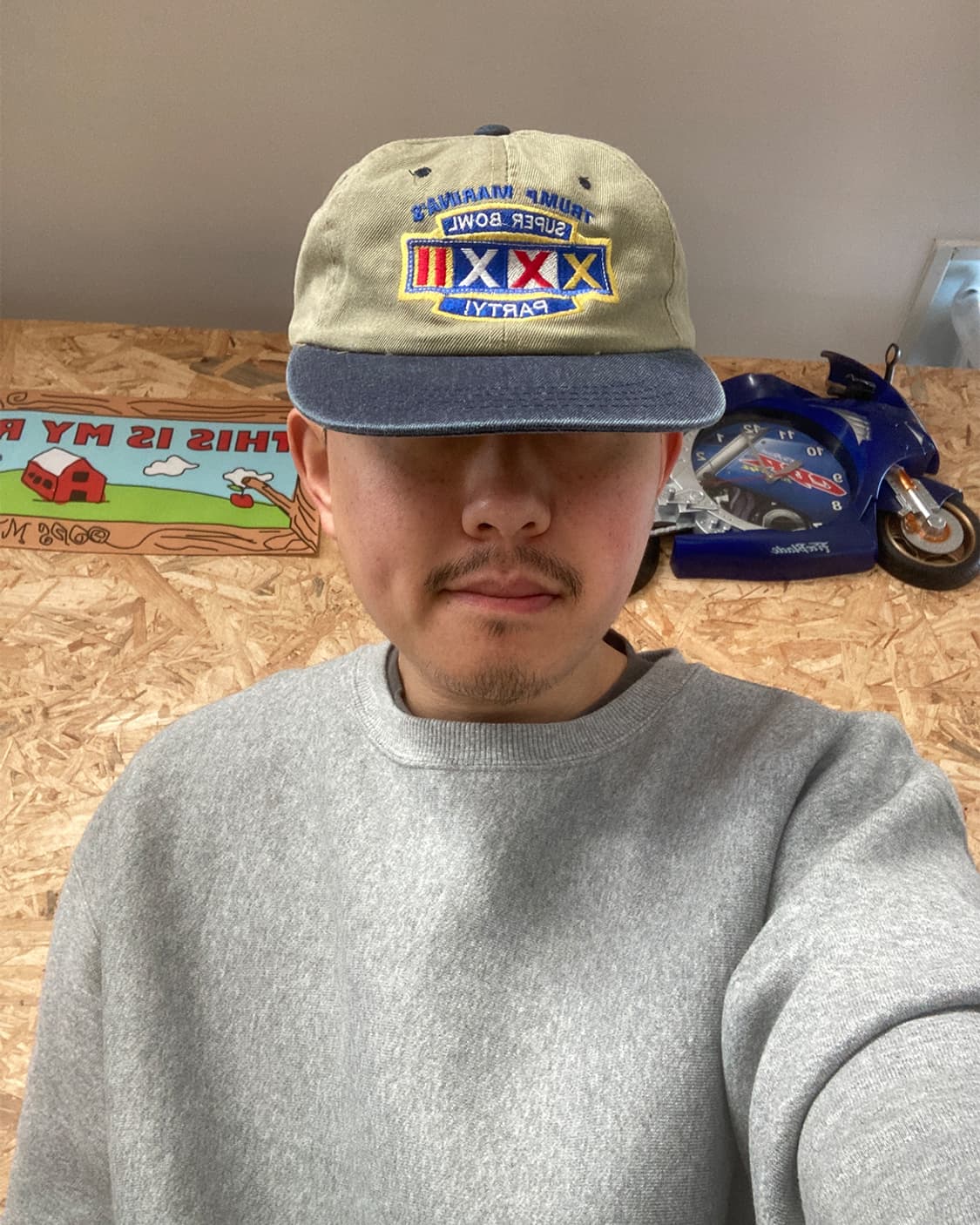 96's 슈퍼볼 투톤 데님 캡 상품이미지5