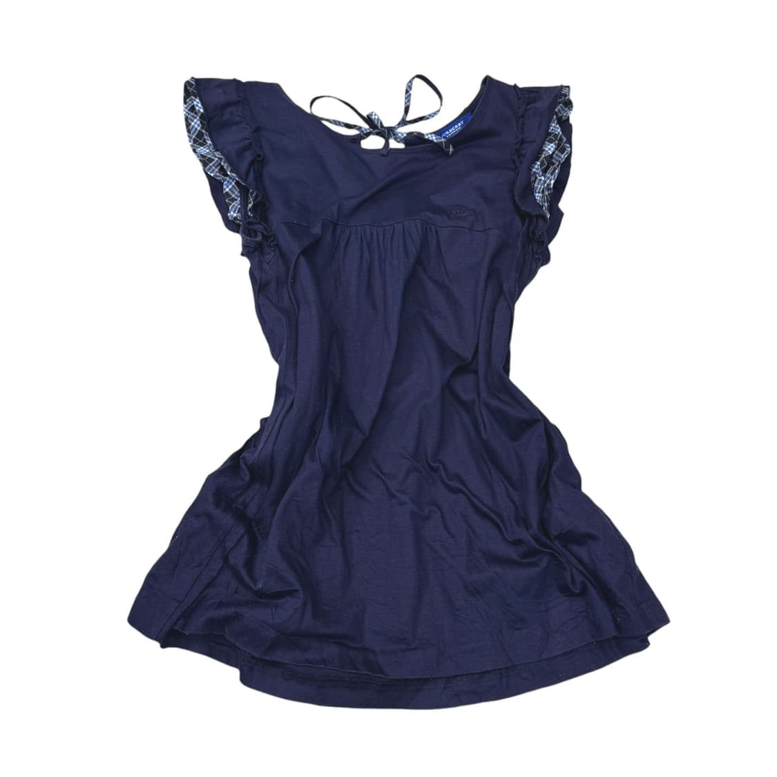 Burberry navy check top 상품이미지1