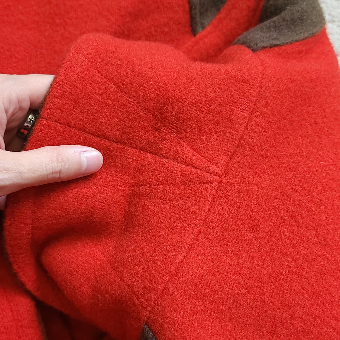 90s 폴로 더블알엘 헤비울 벨티드 랜치코트 L 상품이미지10