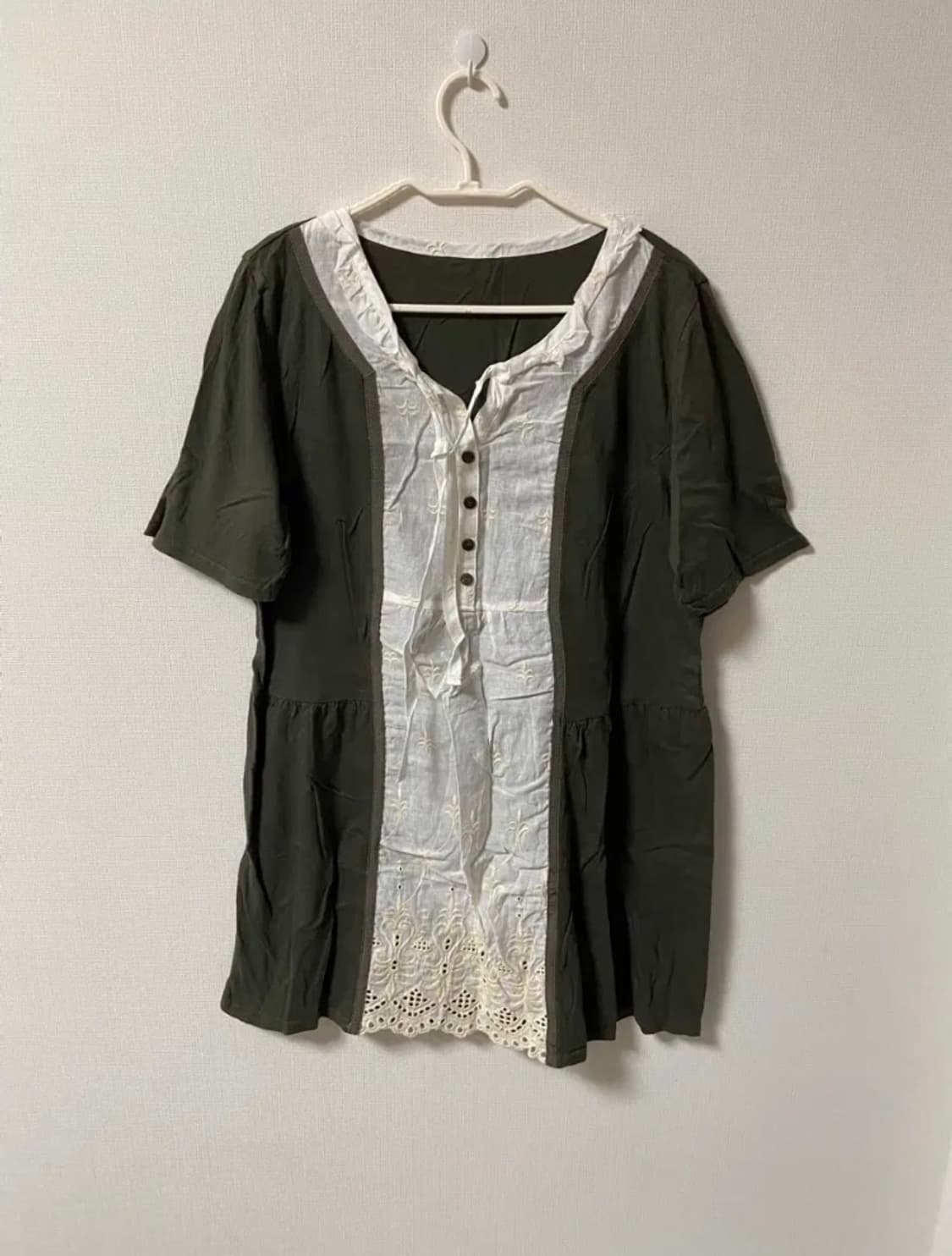 일본 빈티지 모리걸 하구미 레이스 바선생 원피스 상품이미지1