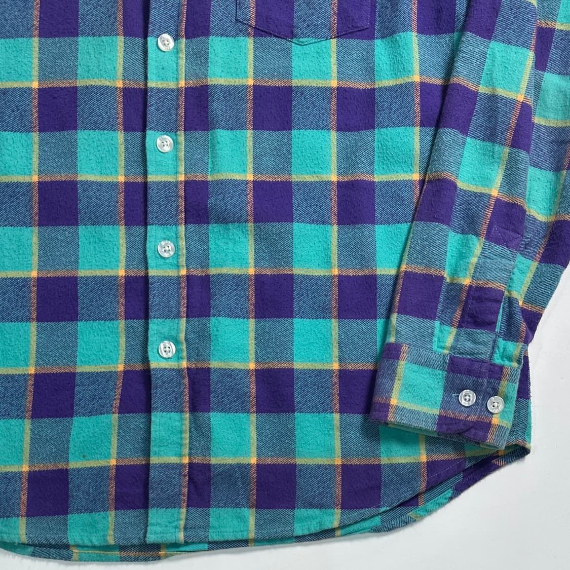 오베이 체크 셔츠  상품이미지3