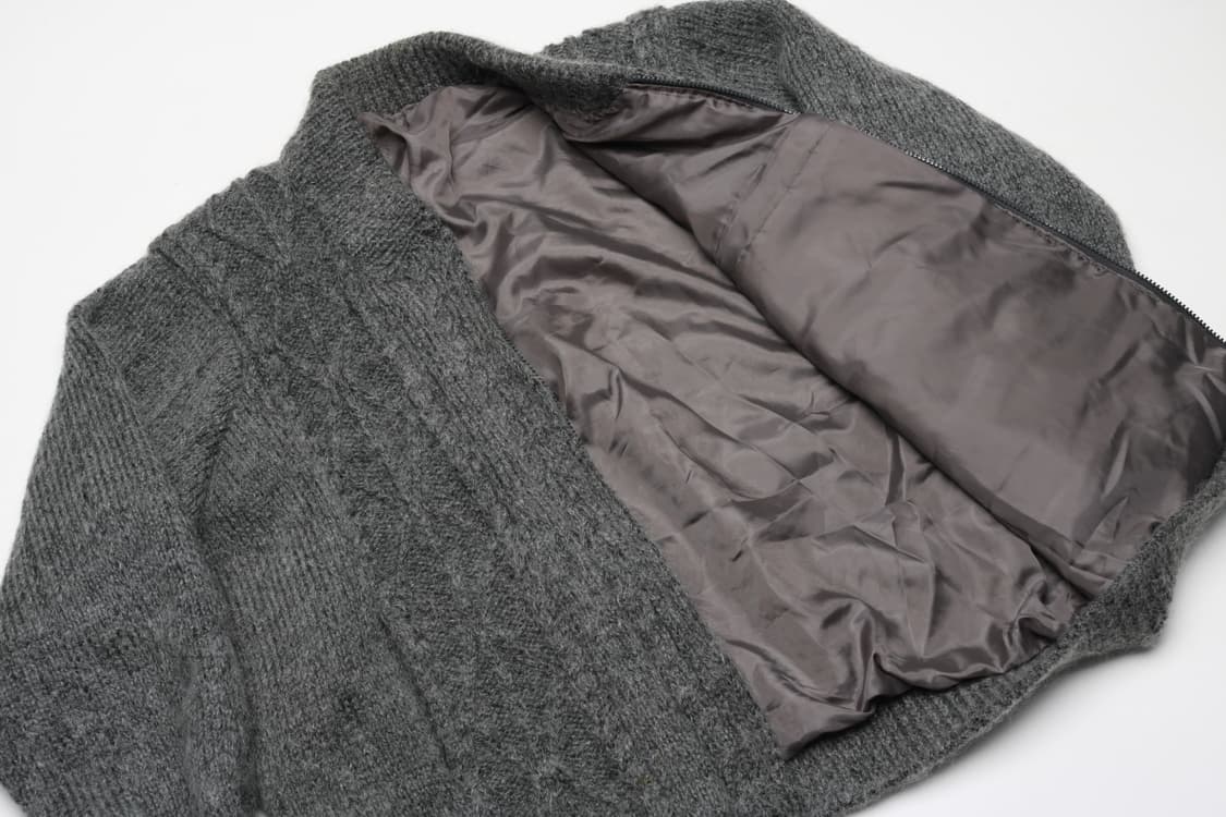 [L] 빈티지 케이블 니트 집업 가디건 상품이미지3