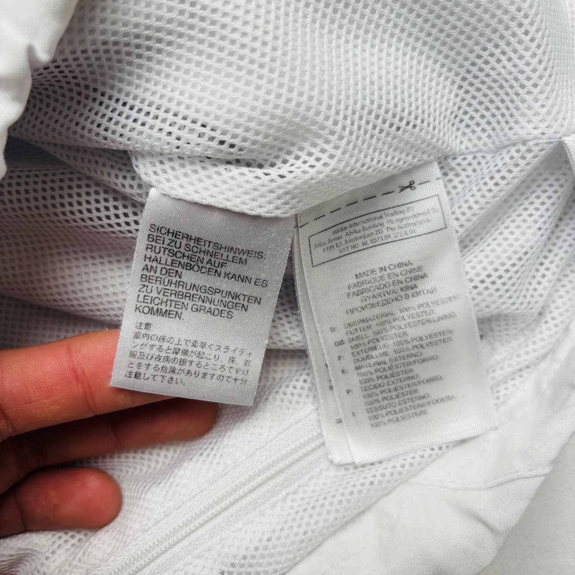 아디다스 10-11 첼시 FC 화이트 바람막이 L 상품이미지8