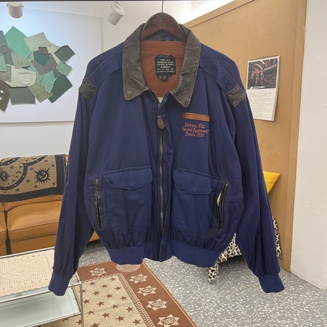 아비렉스 핀업걸 빈티지 A-2 항공자켓 L C10376 상품이미지3