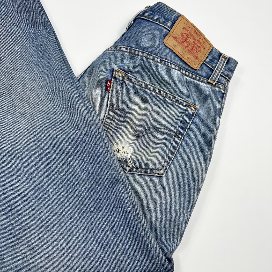 리바이스 522 오리지널 레트로 워싱 데님 팬츠 (33인치) 상품이미지1